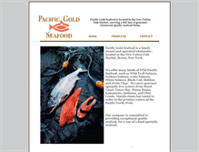 Tablet Screenshot of pacificgoldseafood.com